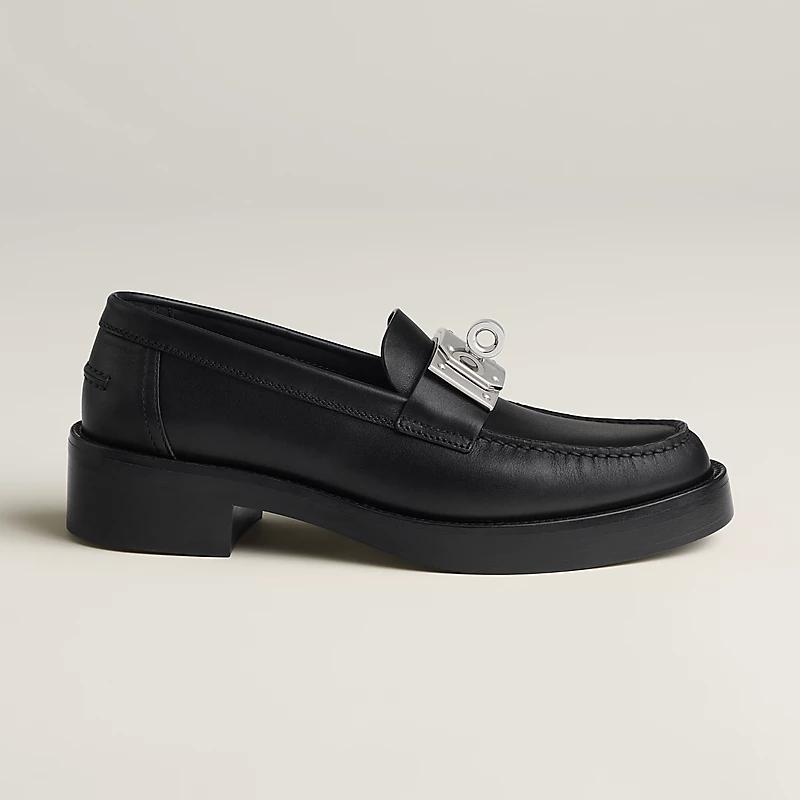 Giày Hermes Hot Loafer Nữ Đen